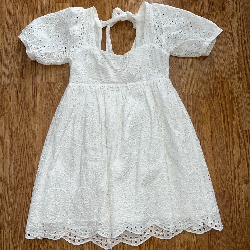 White Eyelet Dress
